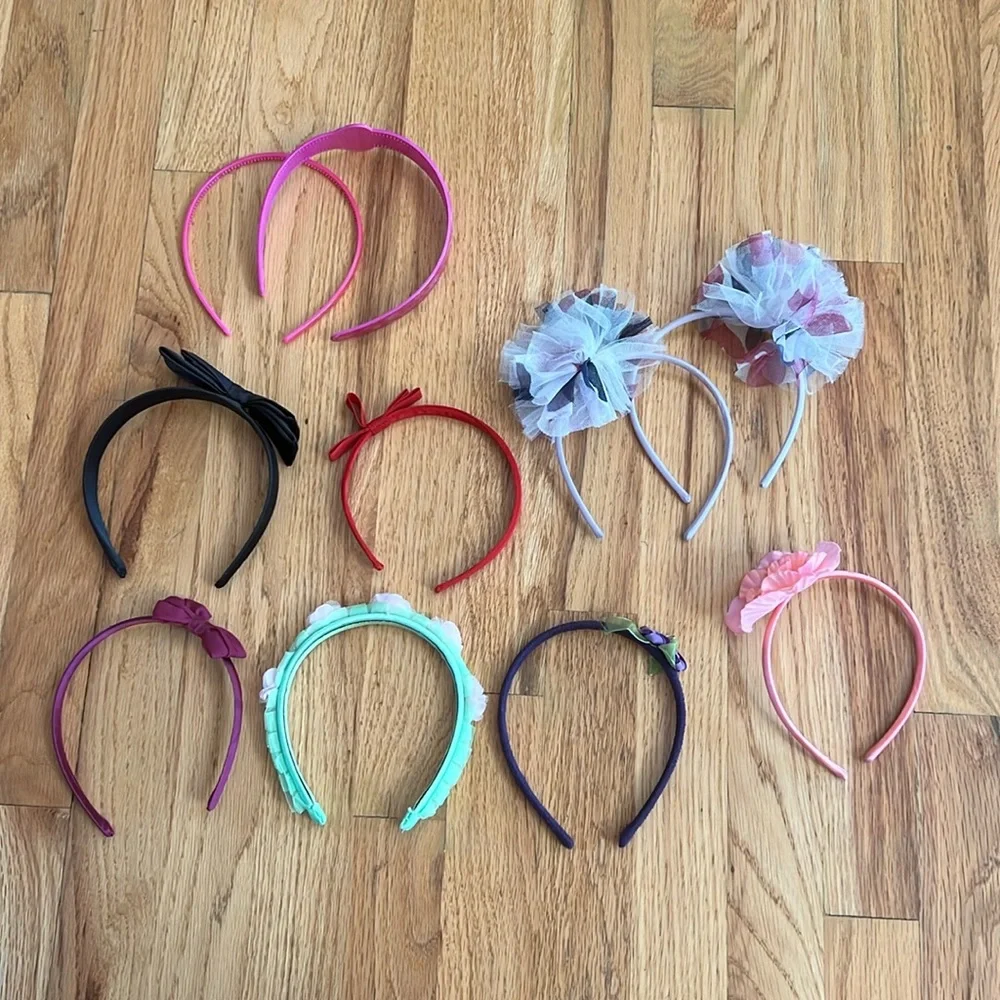 Girls Set of 10 Headbands